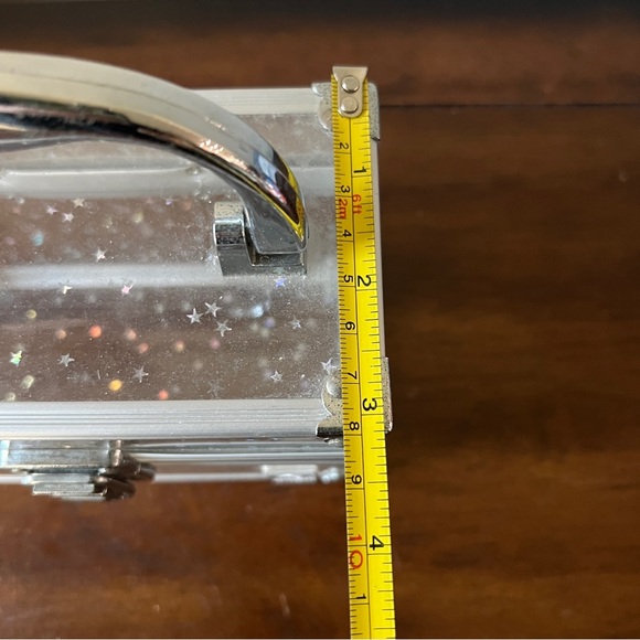 Vintage Caboodles Clear Star Holographic Mini Makeup Case Box Storage - Picture 4 of 11